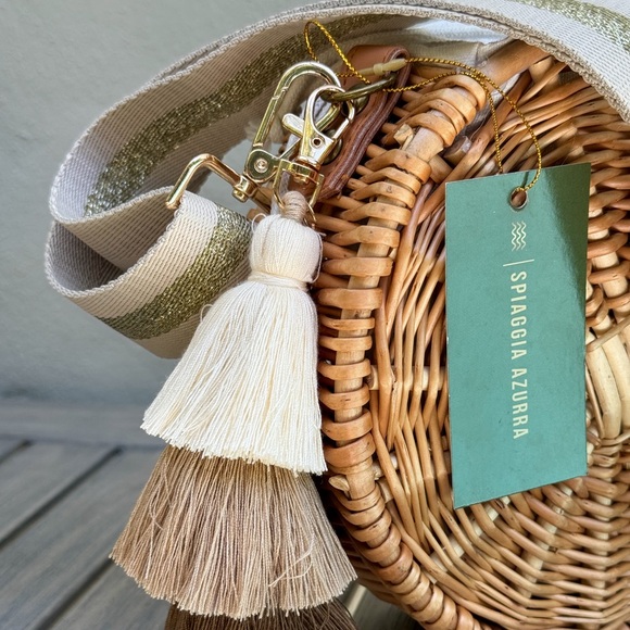 Biarritz Sac tassel Round Rattan Bag customized - Picture 6 of 6